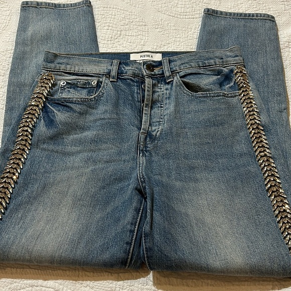 Pistola Denim RARE Rhinestones. Size 27 - Picture 12 of 15